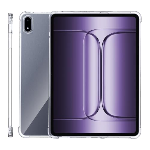 Fhyeugfy for OnePlus Pad 3 Case,13.2 Inch,Slim TPU Clear Transparent Back Protective Cover,Anti-Scratch Shockproof -Clear - Image 1