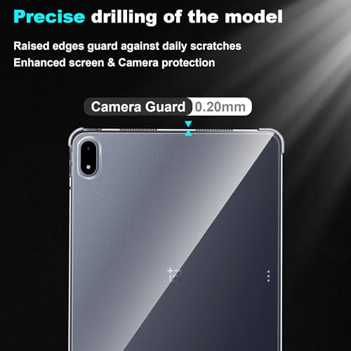 Fhyeugfy for OnePlus Pad 3 Case,13.2 Inch,Slim TPU Clear Transparent Back Protective Cover,Anti-Scratch Shockproof -Clear - Image 3