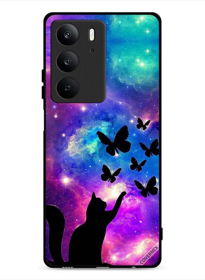 Covernex Realme C75 4G Protective Case Cover Cat & Butterflies - Image 1