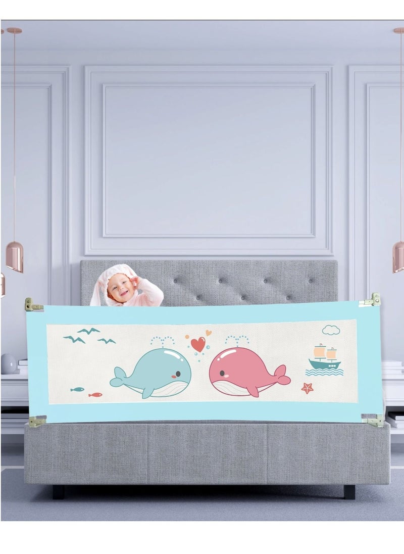 Kiddale - 180cm Bedrail Guard Bedrail Bumpers Bedrail for Toddler Bedrails of Kids Bed Fence for Baby Bed Fence for King and Queen size bed Long Bed Guard Rail for kids - Image 1