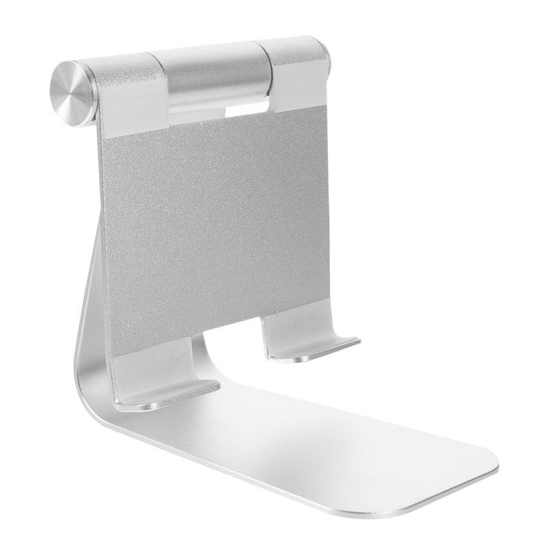Multi Angle Aluminum Tablet Stand Sticky Suction Mount Adjustable Charging Holder Silver - Image 2