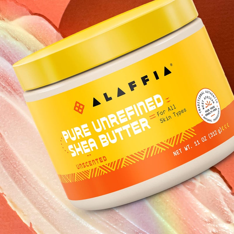 Alaffia, Pure Unrefined Shea Butter, Unscented, 11 oz - Image 3