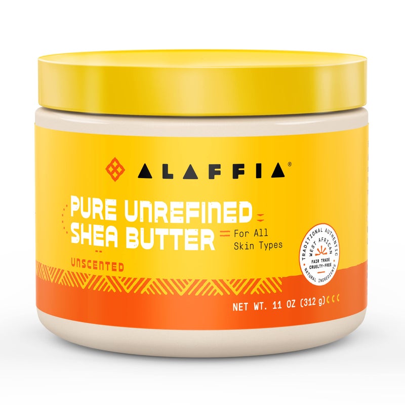 Alaffia, Pure Unrefined Shea Butter, Unscented, 11 oz - Image 1