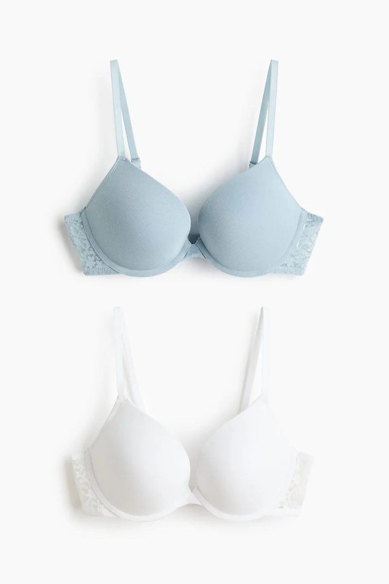 H&M  2-pack cotton push-up bras for Women | Best Price UAE