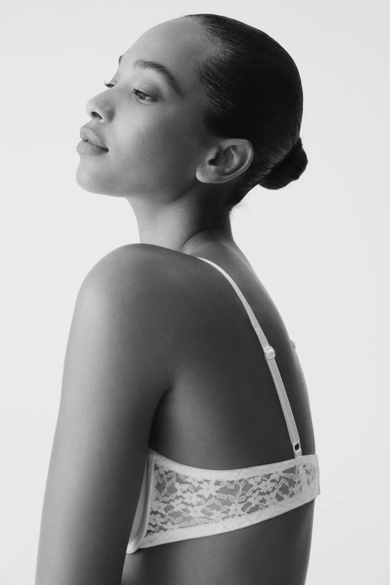 اتش اند ام حمالة صدر push-up من القطن - عبوة من قطعتين