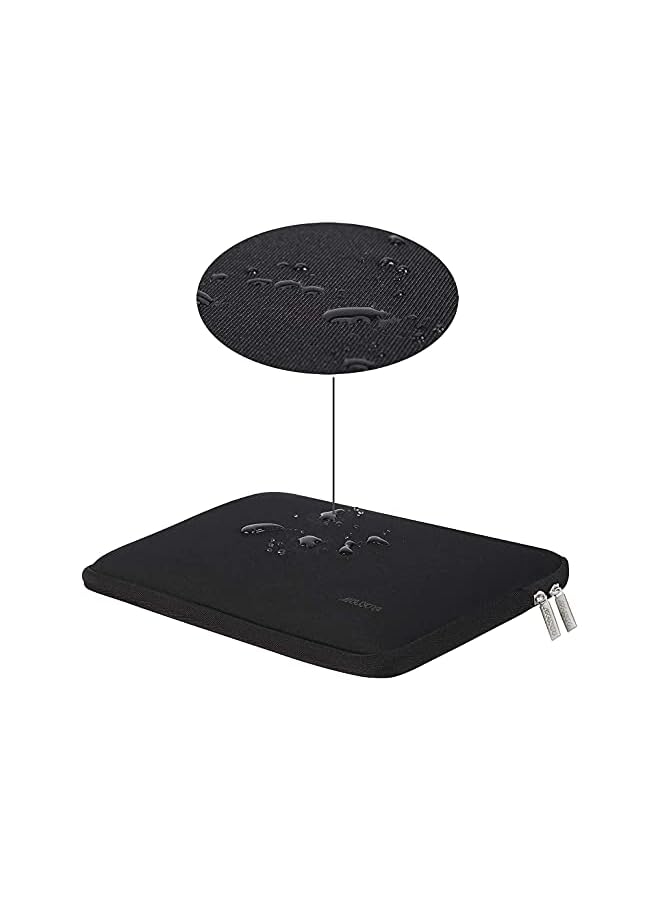 Mosiso جراب كمبيوتر محمول متوافق مع ماك بوك اير 13 بوصة M2 A2681 M1 A2337 A2179 A1932 2022-2018/برو 13 M2 M1 A2338 A2251 A2289 A2159 A1989 A1706 A1708، حقيبة من النيوبرين مع حقيبة صغيرة، أسود - Image 5