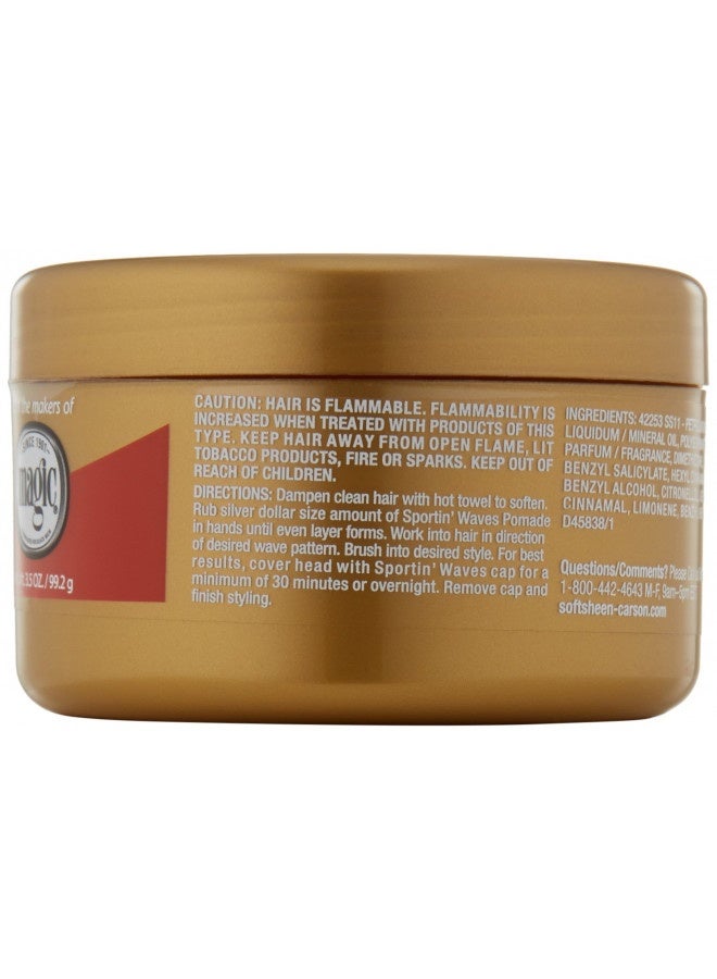 Softsheen-Carson Sportin' Waves Maximum Hold Pomade, 3.5 Oz - Image 2