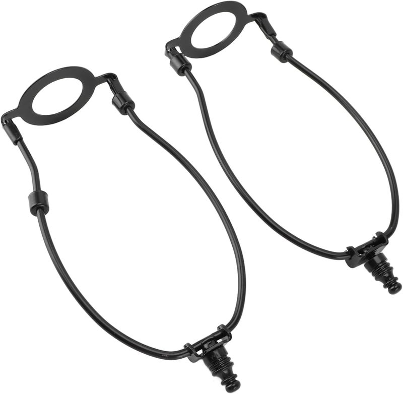 Adjustable Lamp Shade Harp Holder Kit Iron E26 Light Base Lamp Shade Holder 2 Pack Metal Bracket for Table and Floor Lamps Easy Install Support (Black) - Image 1
