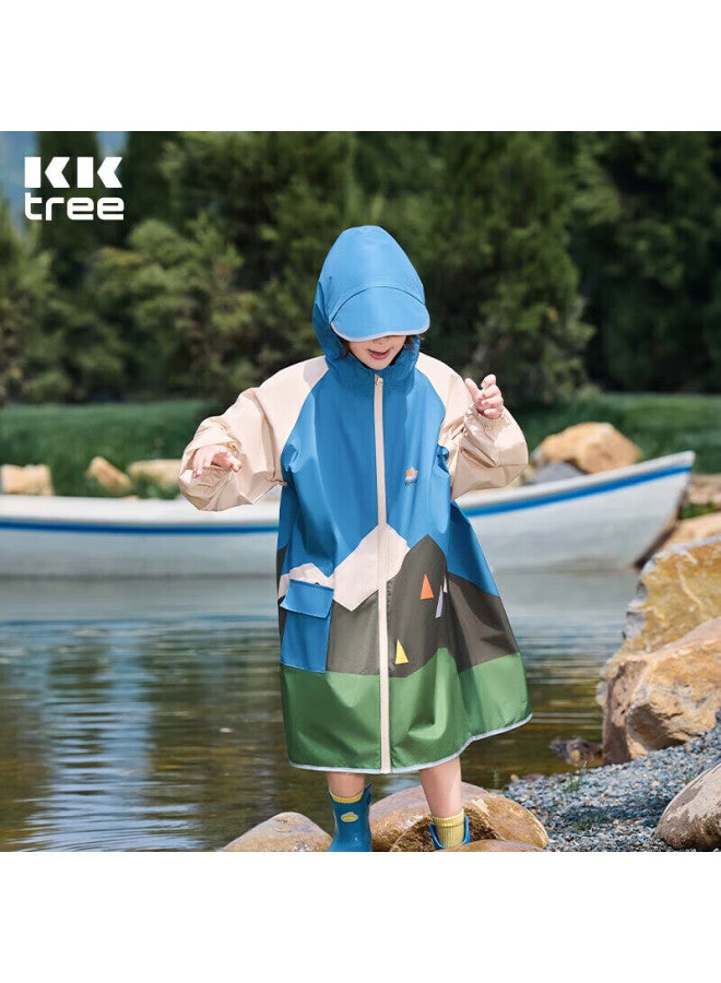 Kocotree Kk Tree Kids Raincoat With Backpack Cover For Boys And Girls, Children's School Rain Poncho