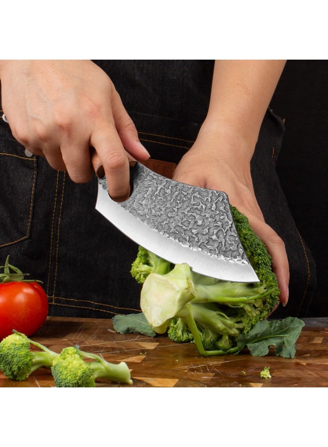 أوسوك مجموعة سكين الجزار ، ومن ناحية مزورة سكين مطبخ مجموعة - الثقيلة العظام تقطيع اللحم و الفايكنج سكين مطبخ مجموعة مناسبة لأنّ منزل , في الهواء الطلق الطبخ والتخييم الشواء - Image 3