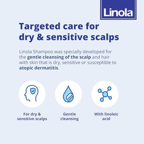 Linola Shampoo - Shampoo for Scalps that are Dry, Sensitive or Prone to Neurodermatitis - with Essential Linoleic Acids - Silicone, Fragrance & Preservative Free - Made in Germany - 200 ml (6.8 Fl Oz) - Image 5