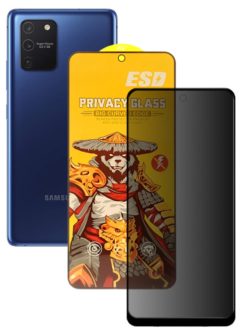 ESD Tempered Dustproof Privacy Glass Screen Protector Compatible For Samsung Galaxy S10 Lite - Image 1