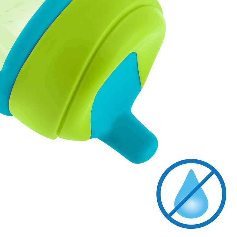 Chicco Semi-Soft Trainer with Bite-Resistant Spout and Spill-Free Lid 7oz.| Removable, Non-Slip Handles | Top-Rack Dishwasher Safe | Easy to Hold Ergonomic Indents | Green| 6+ months - Image 3