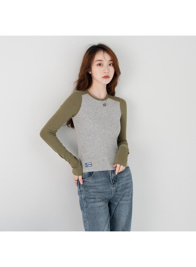 Hstyle بلوزة نسائية ريترو موضة ضيقة الربيع بأكمام طويلة عتيقة - Image 5