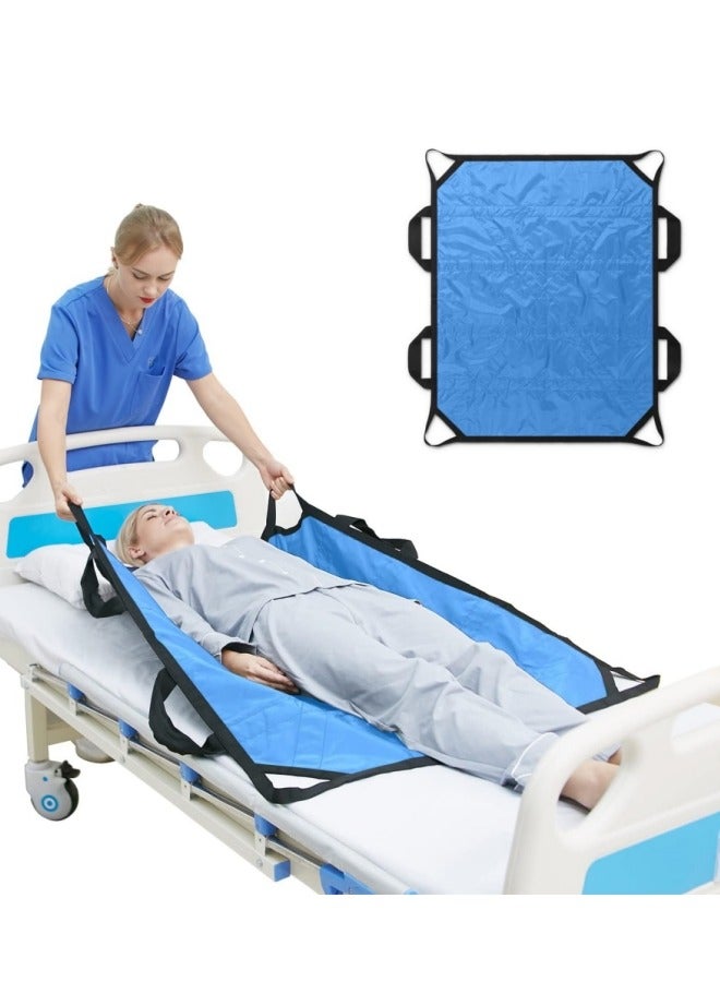 Positioning Bed Pad with Handles Hospital Sheets Transfer Board Belts Patient Lift Elderly Assistance Incontinence Mattress Sheets for Turning Lifting Repositioning Washable Underpads - Image 1