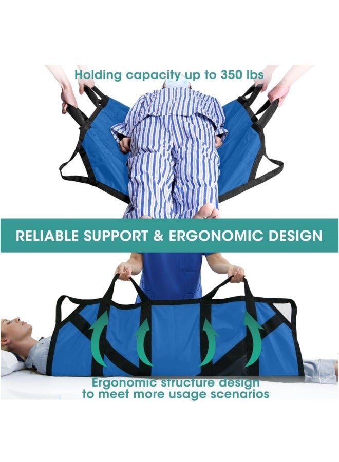 Positioning Bed Pad with Handles Hospital Sheets Transfer Board Belts Patient Lift Elderly Assistance Incontinence Mattress Sheets for Turning Lifting Repositioning Washable Underpads - Image 4