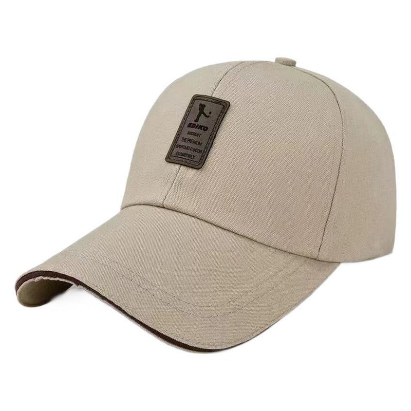 Men's Casual Baseball Cap Cotton Canvas Adjustable Outdoor Sun Hat - Image 5
