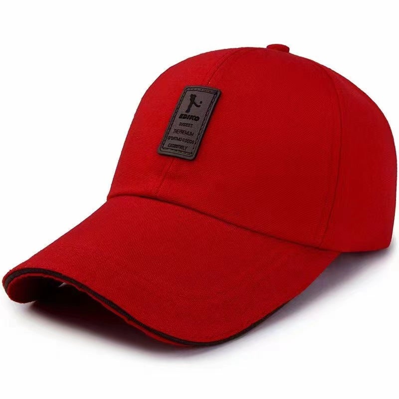 Men's Casual Baseball Cap Cotton Canvas Adjustable Outdoor Sun Hat - Image 2