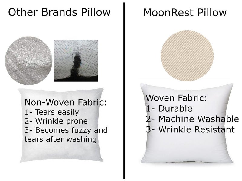 MoonRest Round Pillow Insert Hypoallergenic Polyester Form Stuffer-%100 Cotton Blend Covering for Sofa Sham, Decorative Pillow, Cushion and Bed - 10 Inch Diameter - Image 5