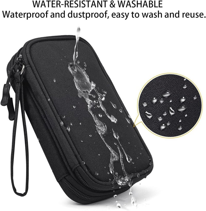 Angoo Gadget Organizer Bag for Men – 1 Year Warranty Travel Tech Pouch, Cable Organiser, Charger Case, Wire Organizer, SSD HDD Cover, Power Bank & Pendrive Pouch – Travel Accessories Organizer - Image 2