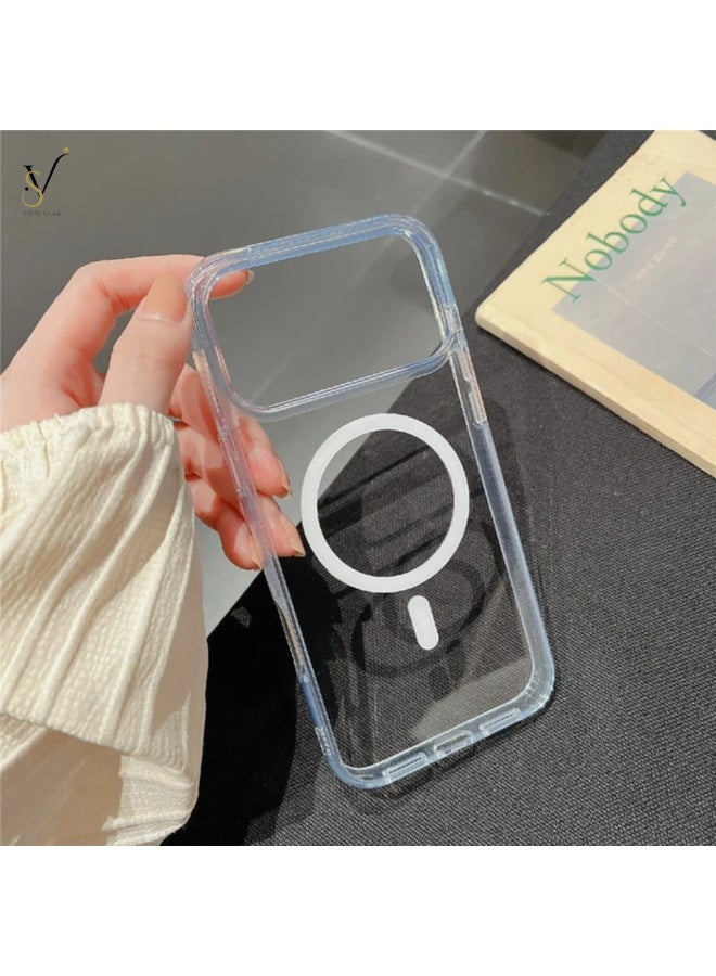 VIEW STAR Viewstar Ultra-Slim Clear Magnetic Case for iPhone 17 Pro – Shockproof Transparent Cover with Strong Magnetic Ring, Anti-Yellow Back, Raised Camera Protection & Precision Cutouts - Image 5