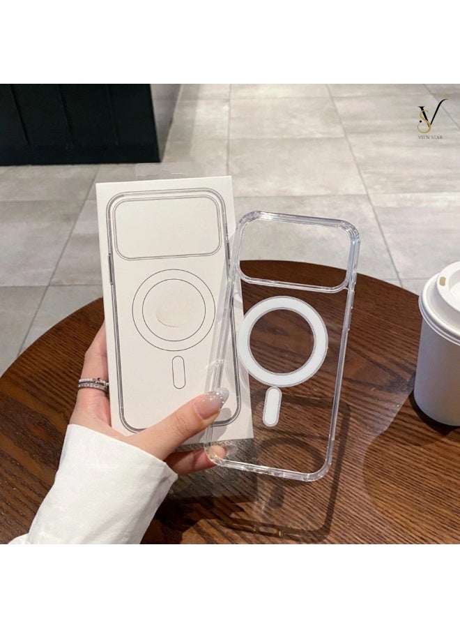 VIEW STAR Viewstar Ultra-Slim Clear Magnetic Case for iPhone 17 Pro – Shockproof Transparent Cover with Strong Magnetic Ring, Anti-Yellow Back, Raised Camera Protection & Precision Cutouts - Image 2