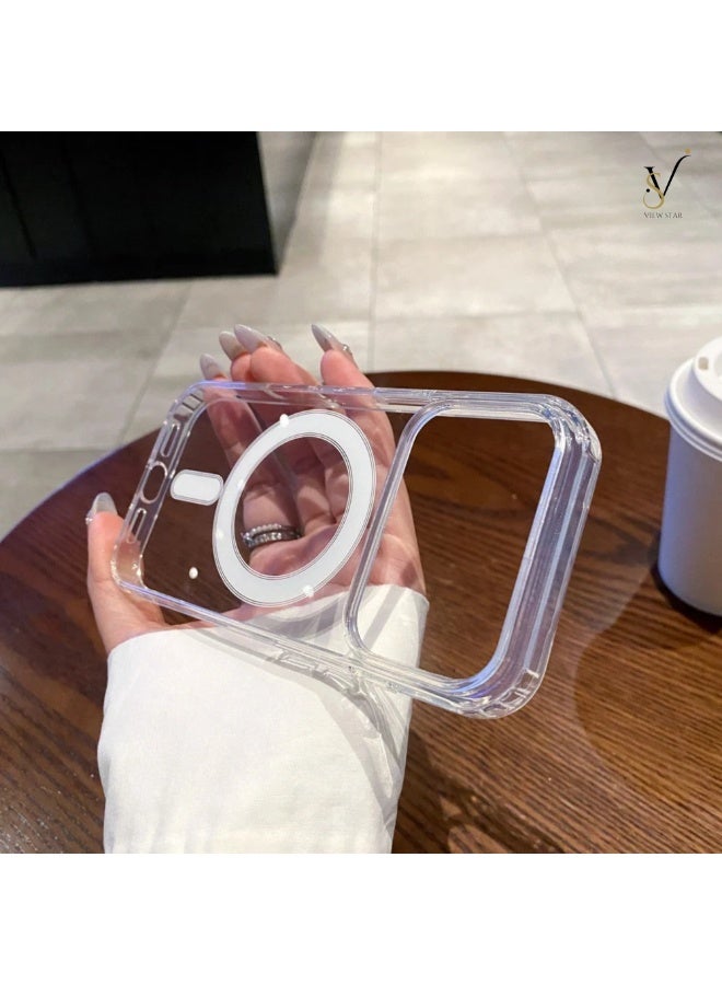 VIEW STAR Viewstar Ultra-Slim Clear Magnetic Case for iPhone 17 Pro – Shockproof Transparent Cover with Strong Magnetic Ring, Anti-Yellow Back, Raised Camera Protection & Precision Cutouts - Image 4