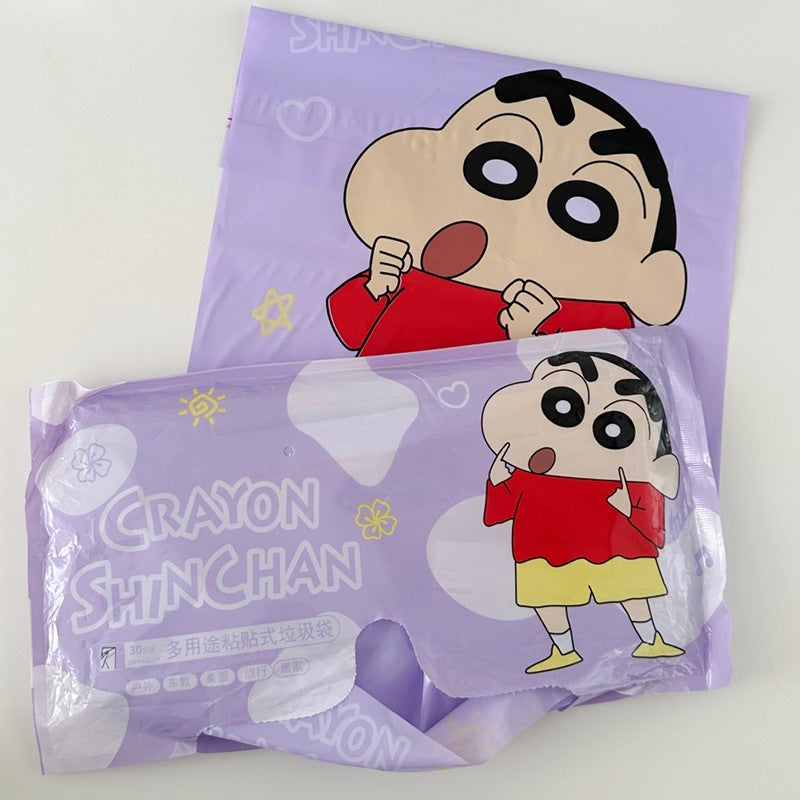 Sanrio Licensed Multipurpose Garbage Bag Drawstring Purple 
