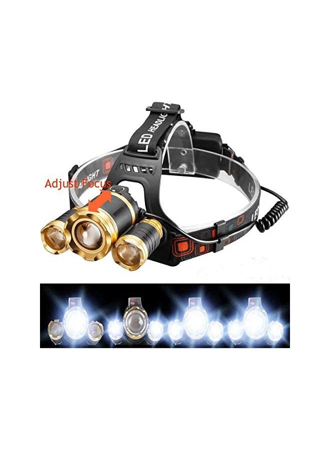 Rechargeable LED Headlamp 3 Head - Image 5