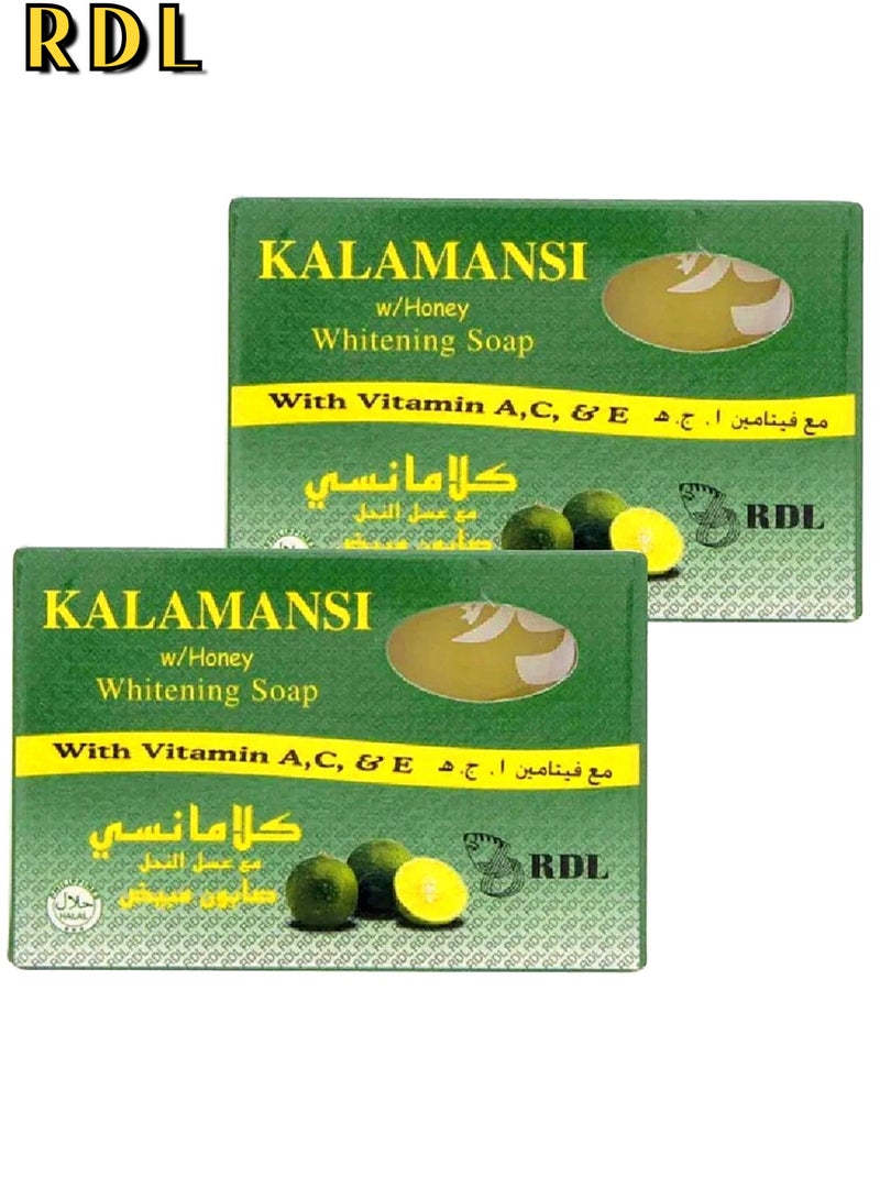 ار دي ال قطعتين صابون لتفتيح البشرة بخلاصة الكالامانسي والعسل 135جرام