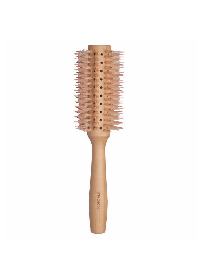 Fromm Fromm Mission Sleek Vented Round Boar Brush for Smooth, Lustrous Blowouts Even on Frizz-Prone Hair | Roller Hairbrush with Natural Boar for Anti-static Styling, Smoothing, Straightening and Shine  - Image 1