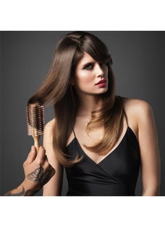 Fromm Fromm Mission Sleek Vented Round Boar Brush for Smooth, Lustrous Blowouts Even on Frizz-Prone Hair | Roller Hairbrush with Natural Boar for Anti-static Styling, Smoothing, Straightening and Shine  - Image 3