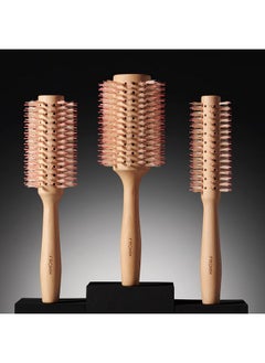 Fromm Fromm Mission Sleek Vented Round Boar Brush for Smooth, Lustrous Blowouts Even on Frizz-Prone Hair | Roller Hairbrush with Natural Boar for Anti-static Styling, Smoothing, Straightening and Shine  - Image 5
