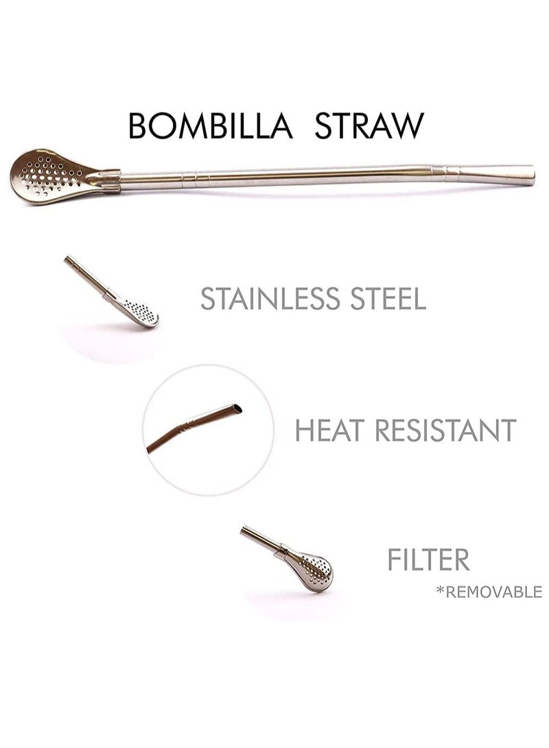 180Ml Reusable Silicone Cups Silicone Mate Gourd Cup Mug Gourd Set With Stainless Steel Straw Filter To Drink Tea And Yerba Mate Drinking BPA Free Easy To Clean - Image 4