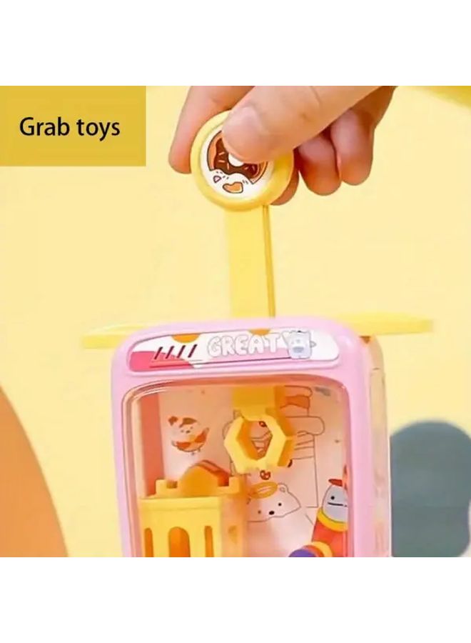Interactive Desktop Ball Catcher Game Color Random Fun Educational Toy For Kids Enhances Hand Eye Coordination Durable Plastic Colorful Design Cartoonish Graphics Includes 12 Balls Perfect For Parent Child Bonding - Image 1