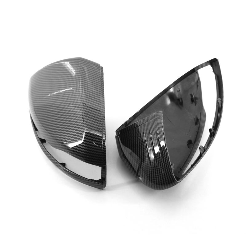 حاوية مرآة المراجعة 2 قطعة بنقش كربون من مواد فائقة المتانة - غطاء مرآة جانبية بجودة موثوقة مطابقة لمقاييس المصنع الأصلي لمرسيدس بنز W205 C205 V205 S205 للسنوات 2014-2020 - Image 5
