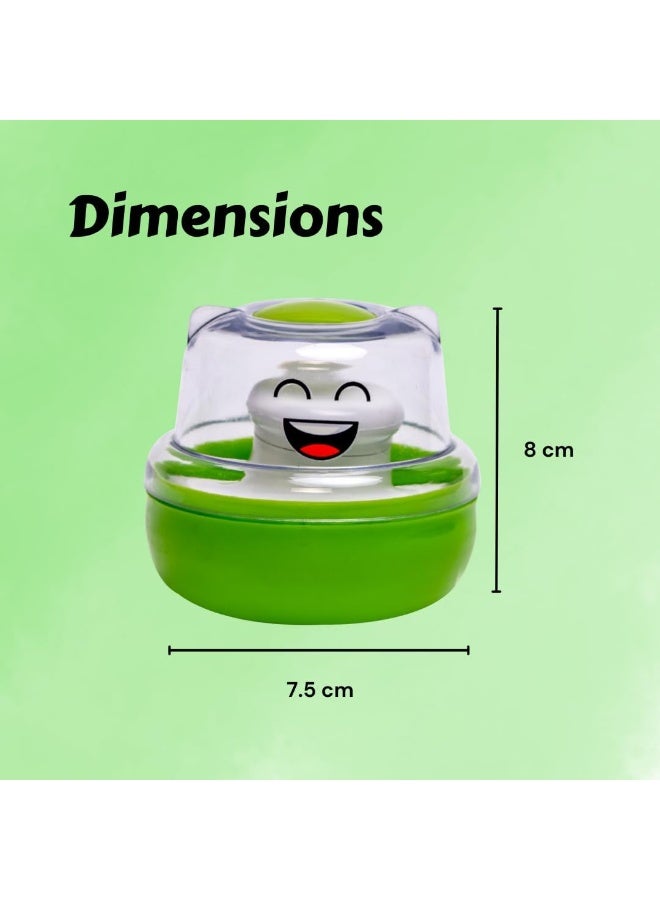 ادور مجموعة منتفخة البودرة من Adore WOW - منتفخة بودرة ما بعد الاستحمام للعناية بالطفل مع صندوق حامل بودرة التلك المحمول (أخضر مبتسم) - Image 2