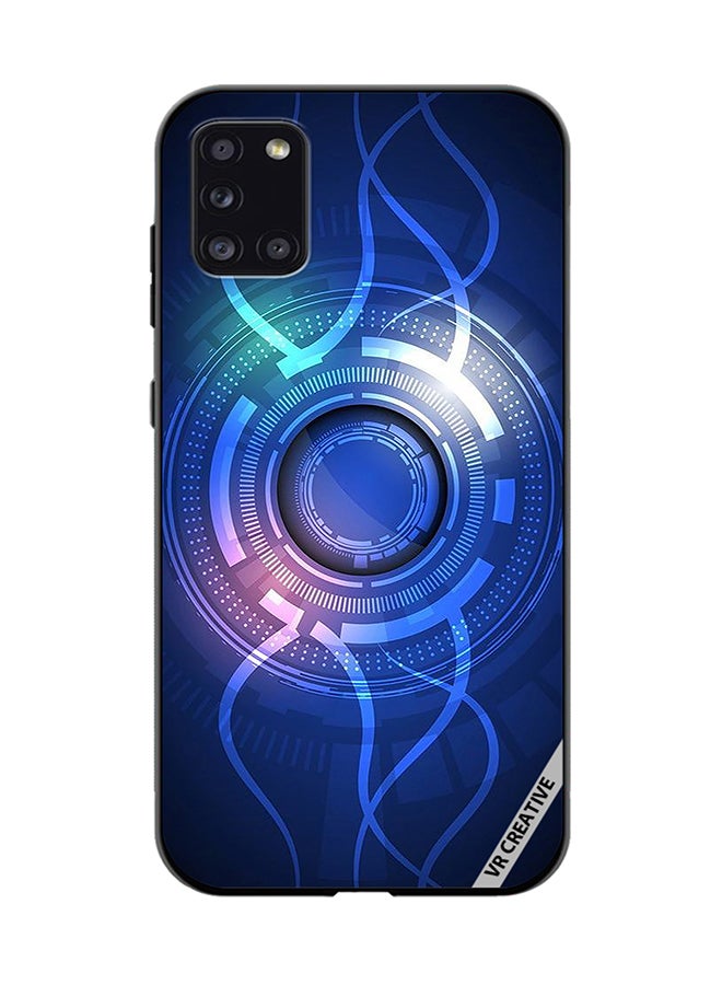 VR CREATIVE Protective Case Cover For Samsung Galaxy A31 Blue Abstract Design Multicolour - Image 1