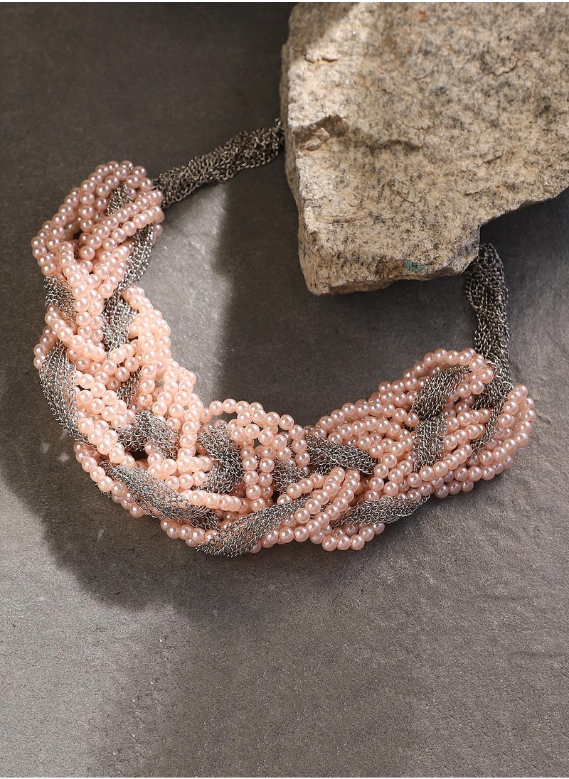 سوهي Women's The Braided-Bead Statement Necklace  - Image 1