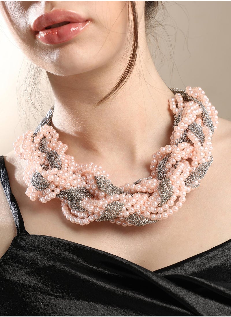 سوهي Women's The Braided-Bead Statement Necklace  - Image 2