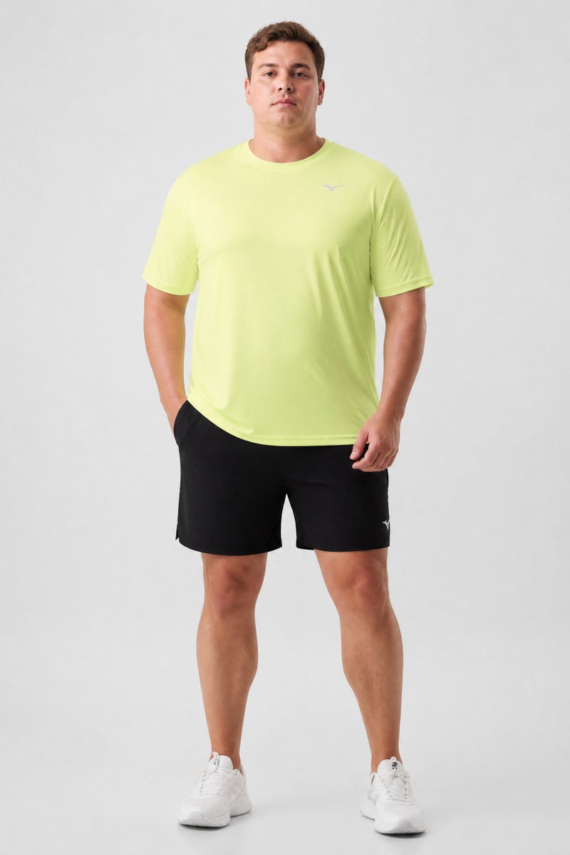 Mizuno Men Sportswear Fit Short Sleeve Training T-Shirt, Lime Green - Image 2