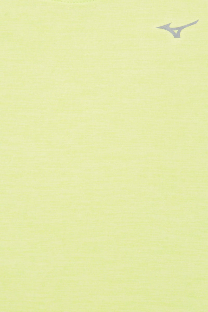Mizuno Men Sportswear Fit Short Sleeve Training T-Shirt, Lime Green - Image 5