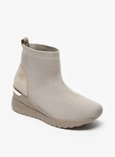 فلورا بيلا Textured Slip-On Ankle Boots with Pull Tabs