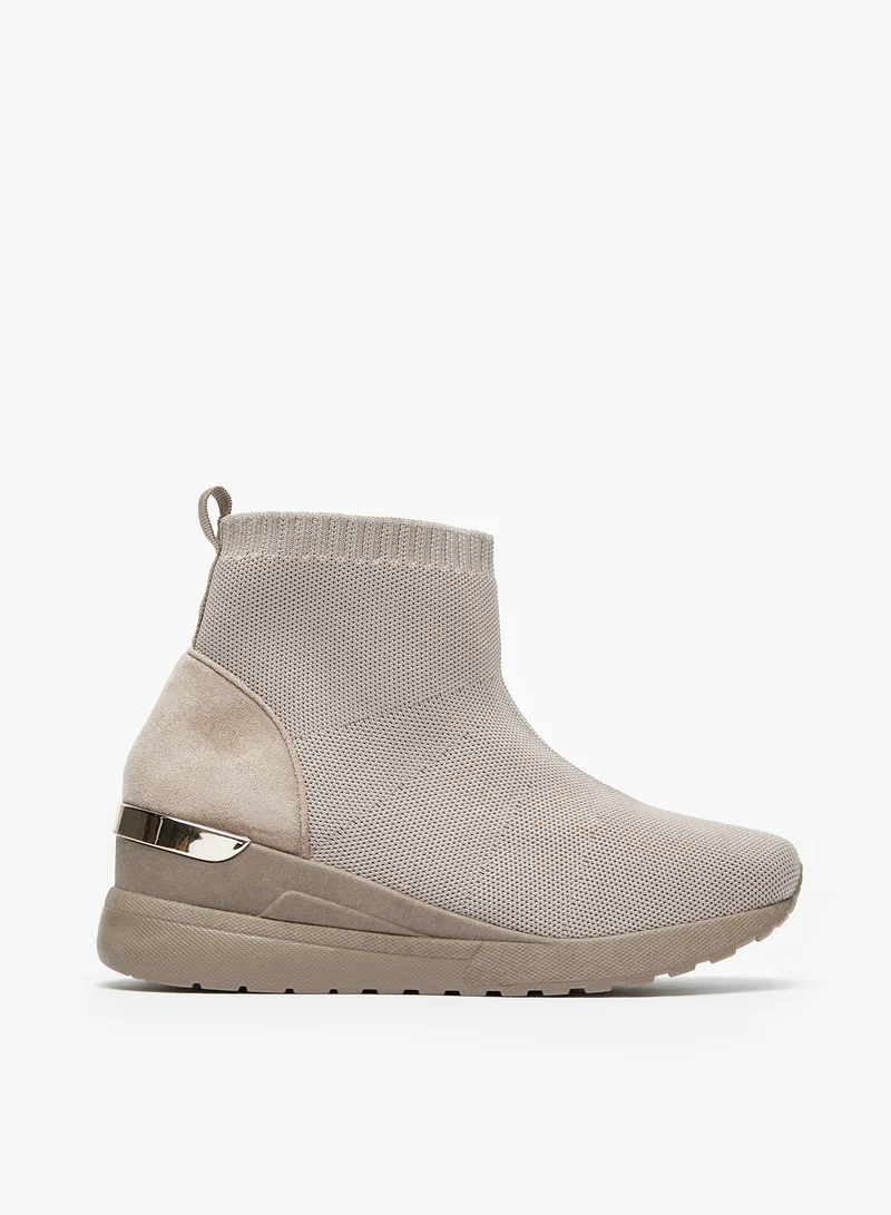 Flora Bella Textured Slip-On Ankle Boots with Pull Tabs