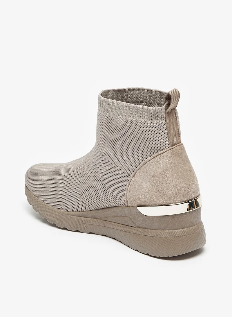 Flora Bella Textured Slip-On Ankle Boots with Pull Tabs