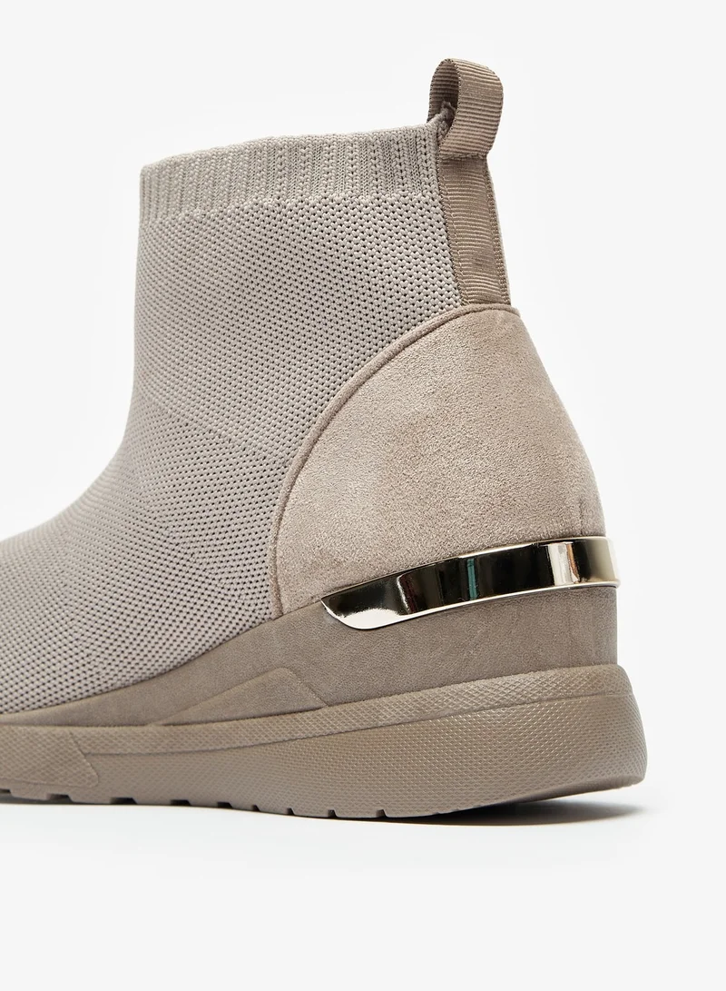 Flora Bella Textured Slip-On Ankle Boots with Pull Tabs