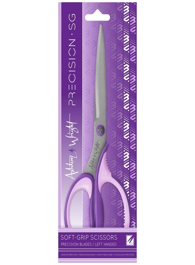 Ashton and Wright - Precision SG - Soft Grip Scissors for Office, Home, Kitchen, and Craft - 210mm / 8” - Steel Blades (Purple, Left Handed) - Image 2
