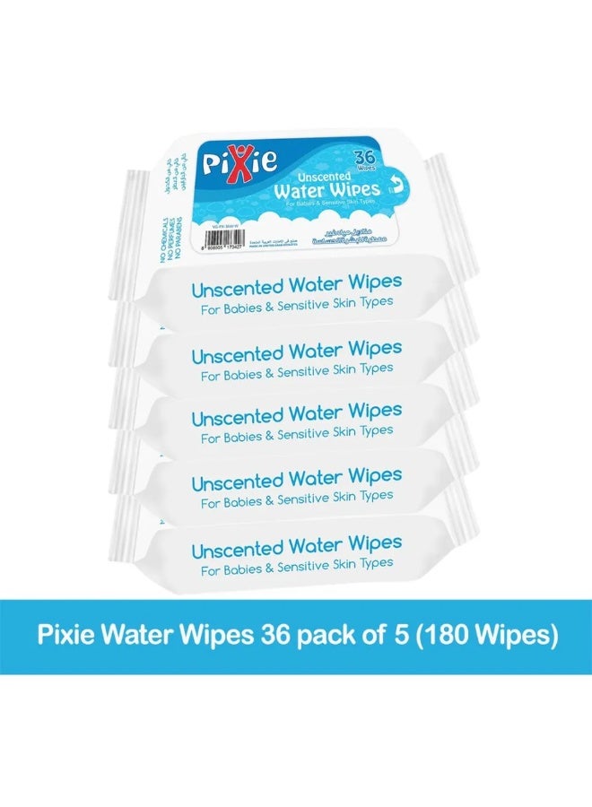 Pixie - Wipes Pack of 5 (180 Wipes) - Image 2