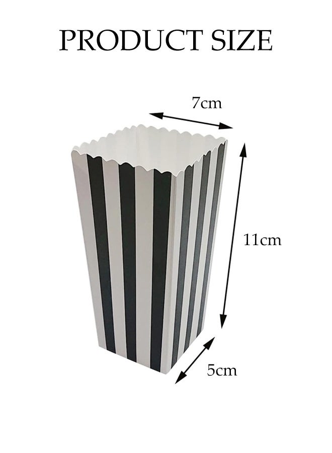 DUNISO 36 Pcs Popcorn Boxes，Disposable Leak-Free, Easy Assembly, Stackable Paper Popcorn Cups, ,Cardboard Popcorn Container for Popcorn, Chips, Candy ﻿ - Image 2