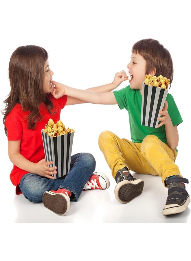 DUNISO 36 Pcs Popcorn Boxes，Disposable Leak-Free, Easy Assembly, Stackable Paper Popcorn Cups, ,Cardboard Popcorn Container for Popcorn, Chips, Candy ﻿ - Image 5